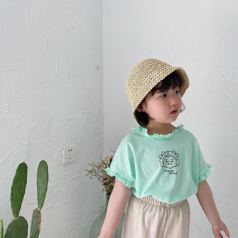 Girls cartoon bling bilng knitted T shirts pure cotton solid color cute all-match Tees, Beige
Girls cartoon bling bilng knitted T shirts pure cotton solid color cute all-match Tees, Beige