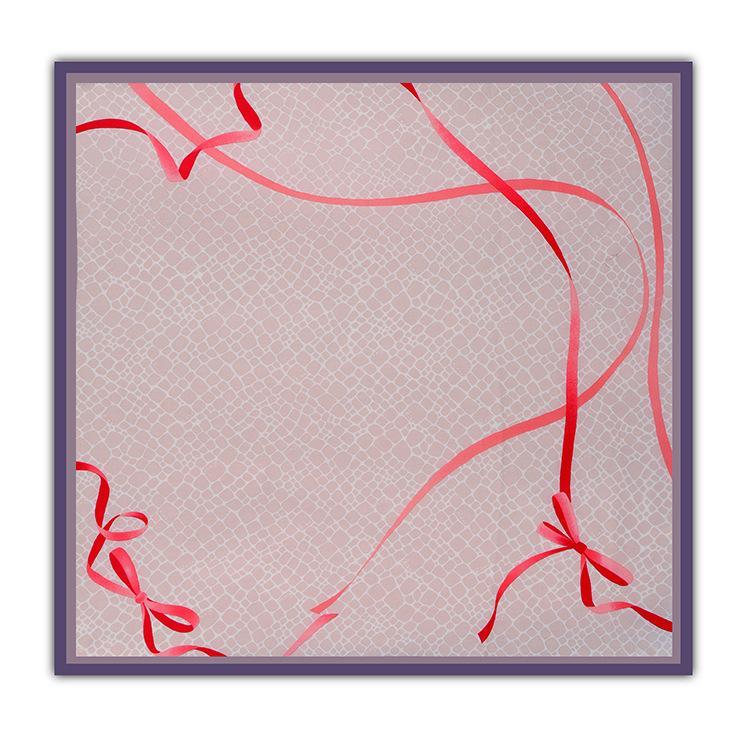 58*58cm Japan and South Korea Silk Cotton Handkerchief Printed Handkerchief Wipe Towel Pocket Towel