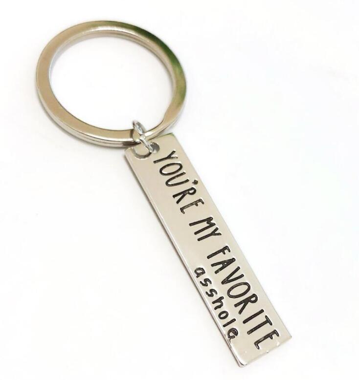 New Key Chain For Lovers YOU'RE MY FAVORLTE Key Ring Alphabetic Keychain Gift For Valentine's Day, Slivery;golden 
New Key Chain For Lovers YOU'RE MY FAVORLTE Key Ring Alphabetic Keychain Gift For Valentine's Day, Slivery;golden