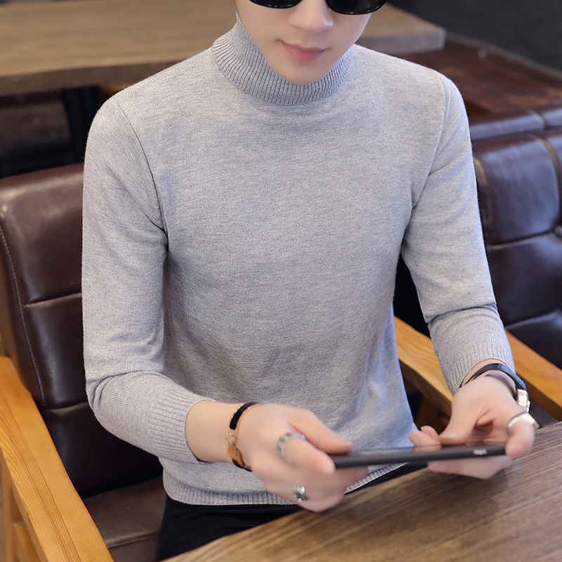 Autumn men's long-sleeved sweater Korean version 2018 new men's semi-high collar solid color trend, Beige
Autumn men's long-sleeved sweater Korean version 2018 new men's semi-high collar solid color trend, Beige