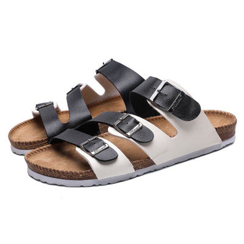 Men Summer PU Beach Shoes Three-Button Sandals Leisure Cork Non-slip Comfortable Couple Sandals and Slippers Women Breath slides, Black
Men Summer PU Beach Shoes Three-Button Sandals Leisure Cork Non-slip Comfortable Couple Sandals and Slippers Women Breath slides, Black