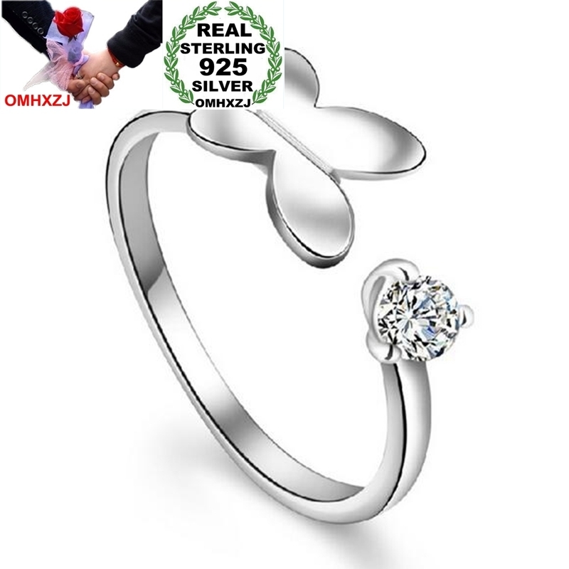 OMHXZJ Wholesale Fashion joker Butterfly diamond 925 Sterling Silver open adjust female for Woman Man Ring Gift RG03
OMHXZJ Wholesale Fashion joker Butterfly diamond 925 Sterling Silver open adjust female for Woman Man Ring Gift RG03