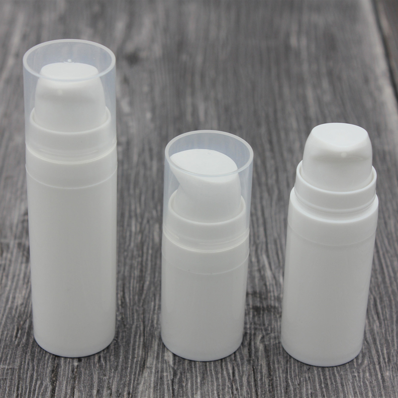 5ml 10ml White Airless Bottle Lotion Pump Mini Sample and Test Bottles Vacuum Container Cosmetic Packaging