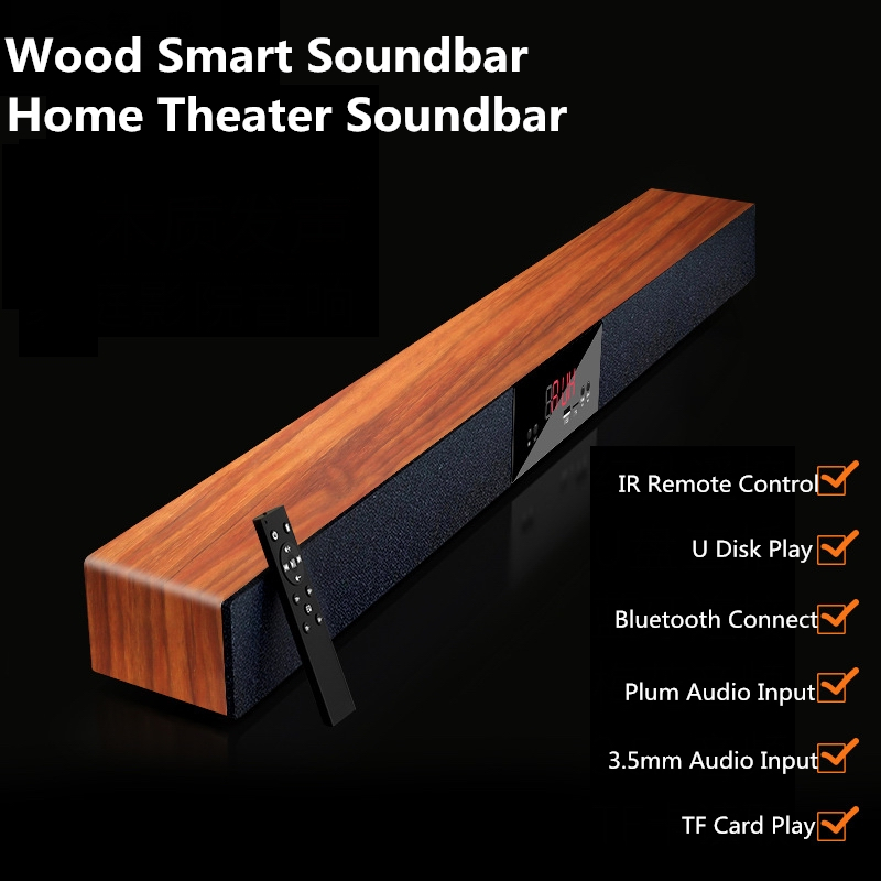 Luxury Home Theater Soundbar Speaker Support Bluetooth Surround Sealed Wood Smart Soundbar Speaker Support TF Card MP3 Player
Luxury Home Theater Soundbar Speaker Support Bluetooth Surround Sealed Wood Smart Soundbar Speaker Support TF Card MP3 Player