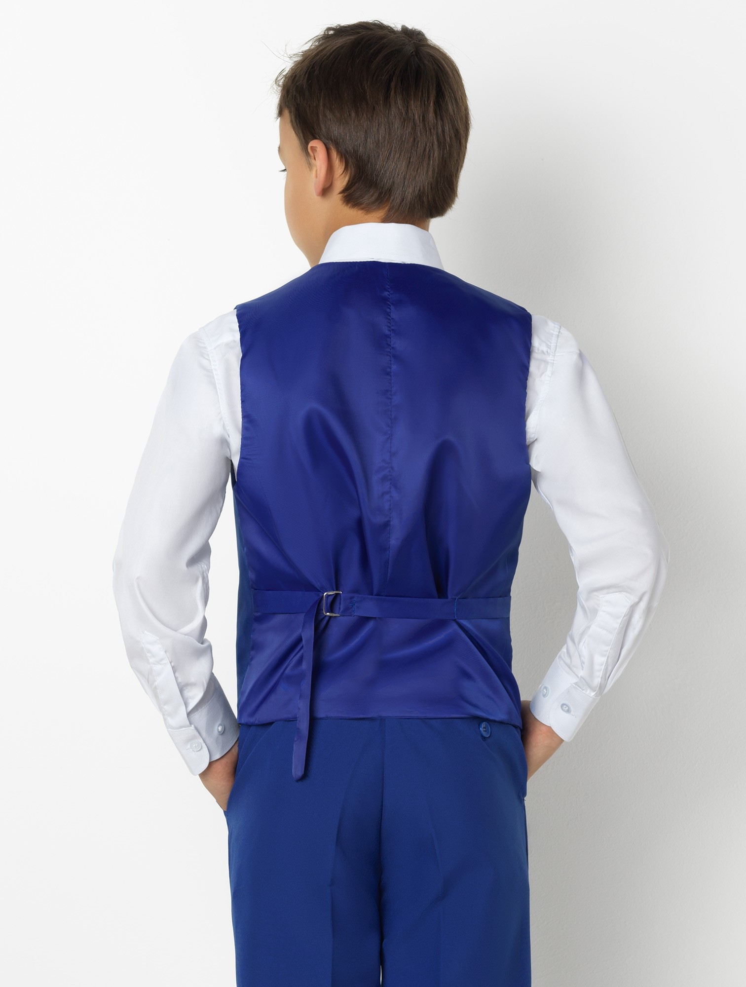 Handsome Kids Formal Wear Blue Peaked Lapel 3 Pieces Wedding Tuxedos High Quality Boy's Formal Wear Pant Suits