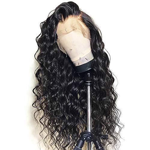 24" 150%density long Gorgous curly 13x6 lace frontal human hair wig pre plucked peruvian hair 360 lace frontal wig for black women