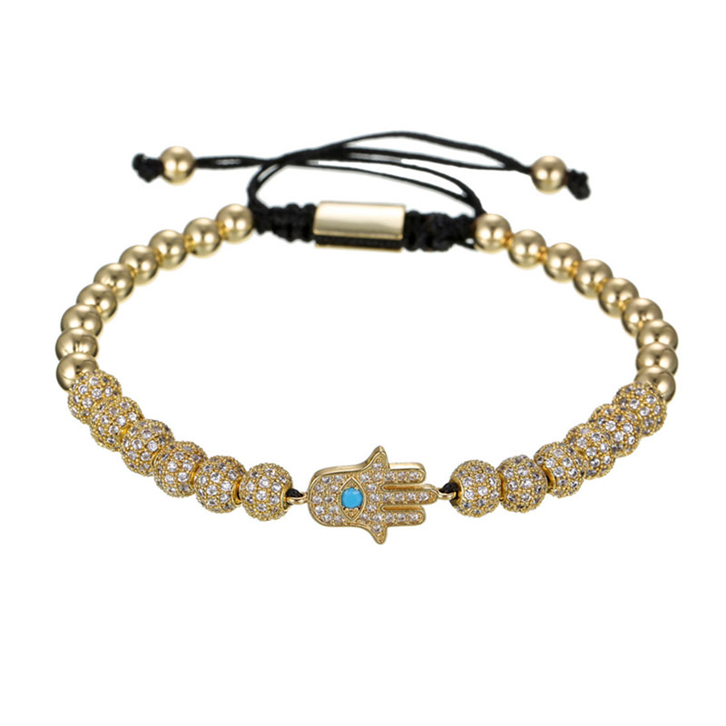 Micro Pave CZ Cubic Zirconia Fatima Hamsa Hand Bracelet Men Evil Eye Bracelets For Women Pulseira Masculina ZJ-04
Micro Pave CZ Cubic Zirconia Fatima Hamsa Hand Bracelet Men Evil Eye Bracelets For Women Pulseira Masculina ZJ-04