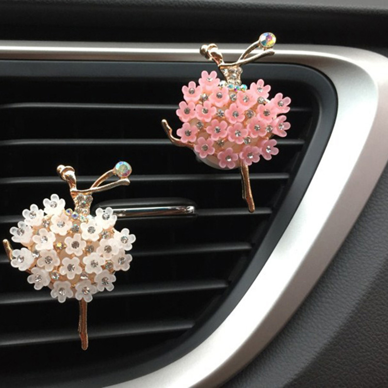 Car Ornament Auto Outlet Air Freshener Diamond Ballet Girl with Clip Automobiles Interior Air Condition Vent Perfume Decorations
Car Ornament Auto Outlet Air Freshener Diamond Ballet Girl with Clip Automobiles Interior Air Condition Vent Perfume Decorations
