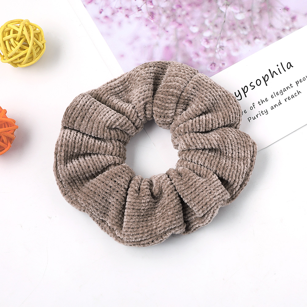 Fashion Hair Scrunchies Bobble Solid Color Sports Elastic Dance Headband Rope Women Hair Band Ring Soft Scrunchie Ponytail 20pcs 1029A