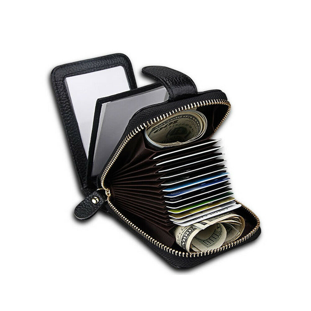 Genuine Cow Leather RFID Blocking Bank Credit Card Photo Holder Wallet Purse Bag, Brown;gray
Genuine Cow Leather RFID Blocking Bank Credit Card Photo Holder Wallet Purse Bag, Brown;gray