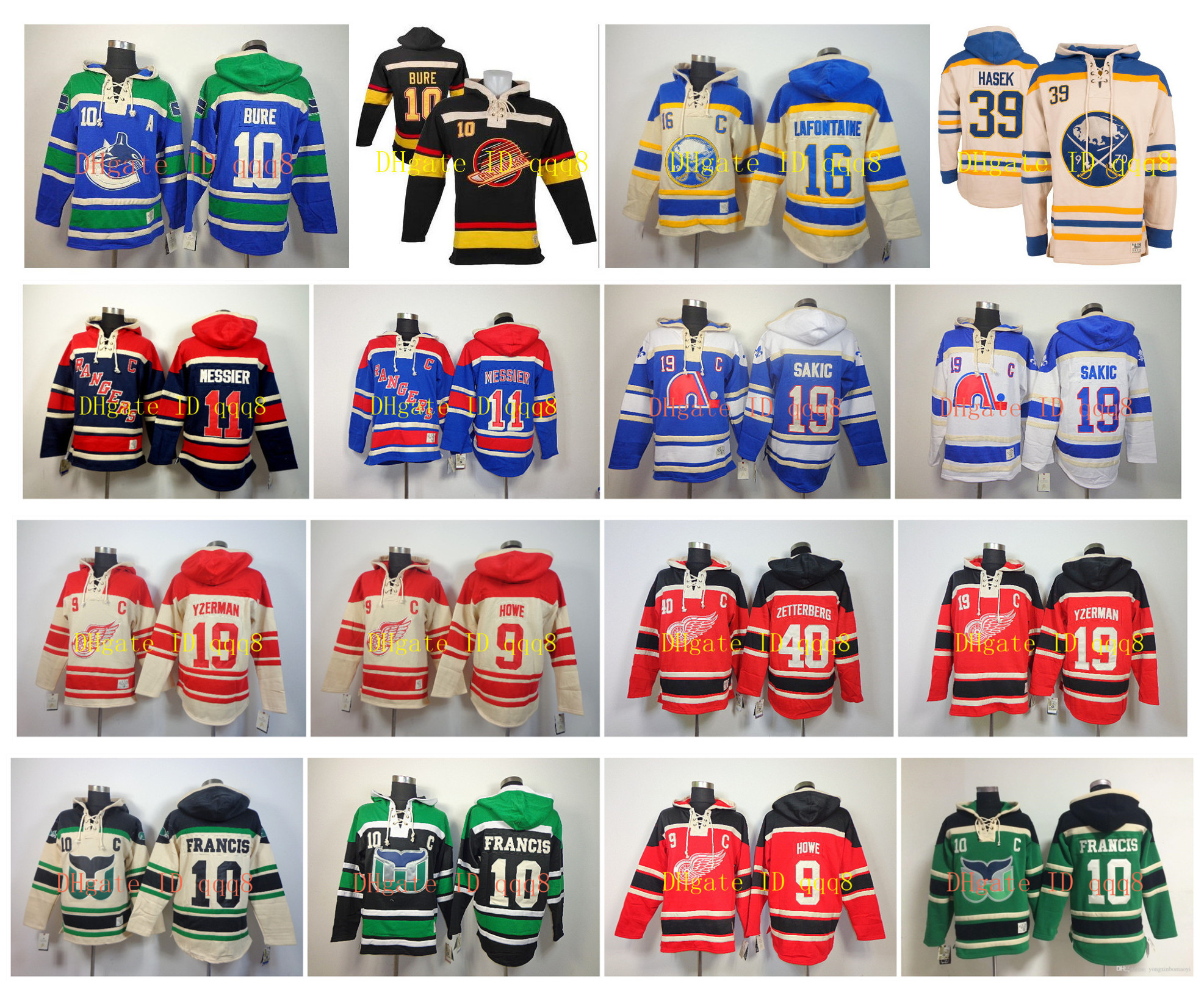 Old Time Hoodie Hockey Jersey Buffalo Sabres Dominik Hasek Pat Lafontaine Gordie Howe Detroit Red Wings Steve Yzerman Pavel Bure Pullover, As pic
Old Time Hoodie Hockey Jersey Buffalo Sabres Dominik Hasek Pat Lafontaine Gordie Howe Detroit Red Wings Steve Yzerman Pavel Bure Pullover, As pic