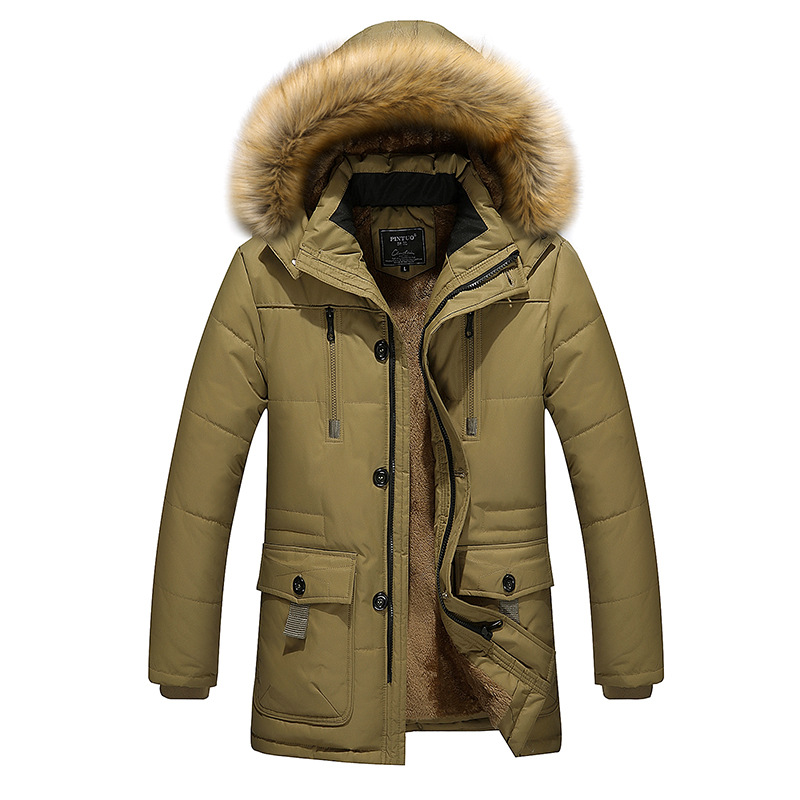 New style Winter Clothes Men'S Wear Cotton-padded Clothes Men's warm jacket Cotton coat, Khaki
New style Winter Clothes Men'S Wear Cotton-padded Clothes Men's warm jacket Cotton coat, Khaki