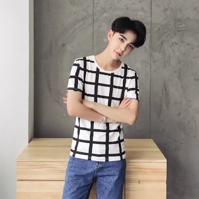 2020 Summer Men's Casual Slim Fit Short Sleeve T-shirt Youth Mixed Colors Plaid ban xiu shan Physical Store Men'S Wear Supply of, Plaid black t shirt
2020 Summer Men's Casual Slim Fit Short Sleeve T-shirt Youth Mixed Colors Plaid ban xiu shan Physical Store Men'S Wear Supply of, Plaid black t shirt