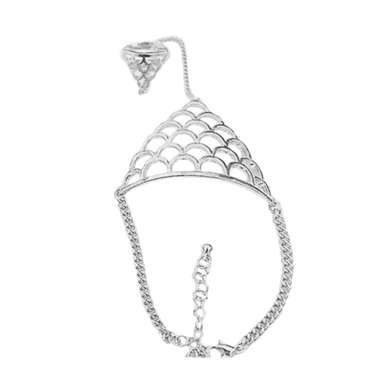 Fish Scale Daily Portable Out Wedding Easy Wear Metal Finger Siamese Charming Retro Women Bracelet
Fish Scale Daily Portable Out Wedding Easy Wear Metal Finger Siamese Charming Retro Women Bracelet