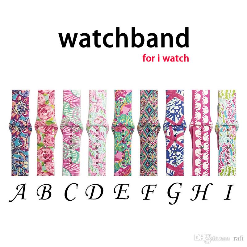 Watch Band Replacement Bands Lilly inspired Pulitzer Silicone 38mm 42mm Watch Band Straps Luxury Watchband for women girl men
Watch Band Replacement Bands Lilly inspired Pulitzer Silicone 38mm 42mm Watch Band Straps Luxury Watchband for women girl men
