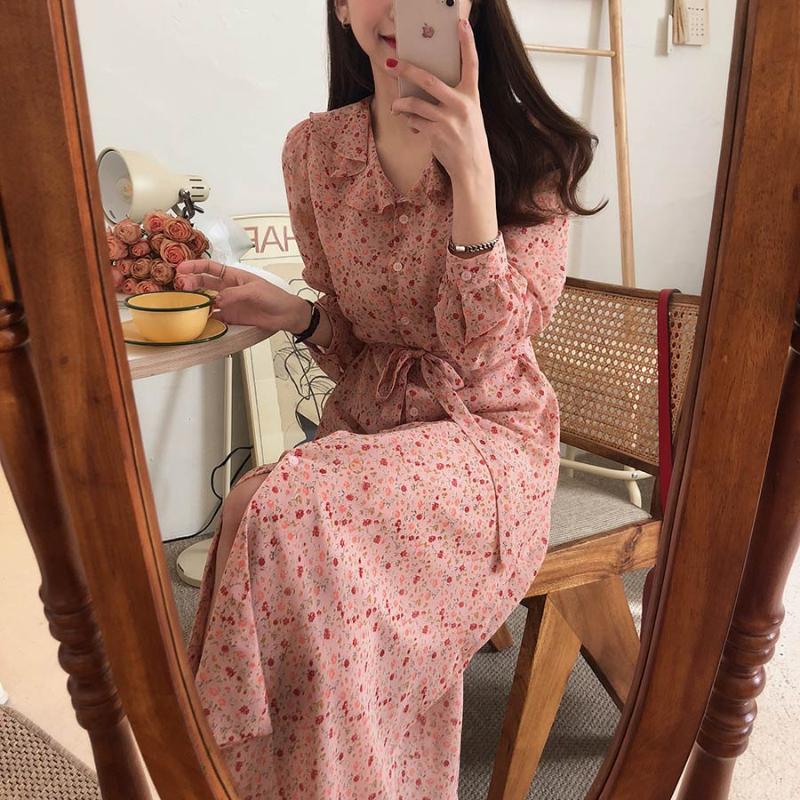 New S-XL Spring femme dress Casual Boho Casual chiffon print long Sleeve Summer Women Dresses Female Dress Robe Femme Vestido, Pink
New S-XL Spring femme dress Casual Boho Casual chiffon print long Sleeve Summer Women Dresses Female Dress Robe Femme Vestido, Pink