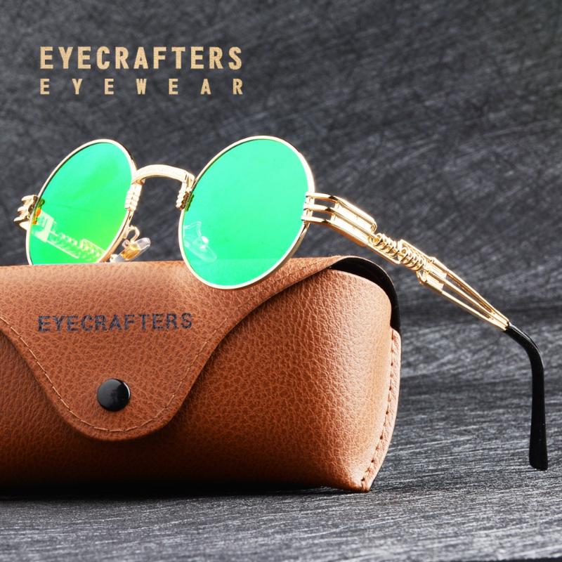 Fashion Gold Metal Round Sunglasses Mens Gothic Steampunk Sunglasses Green Mirrored Womens Retro Vintage Eyewear Sun Glasses
Fashion Gold Metal Round Sunglasses Mens Gothic Steampunk Sunglasses Green Mirrored Womens Retro Vintage Eyewear Sun Glasses
