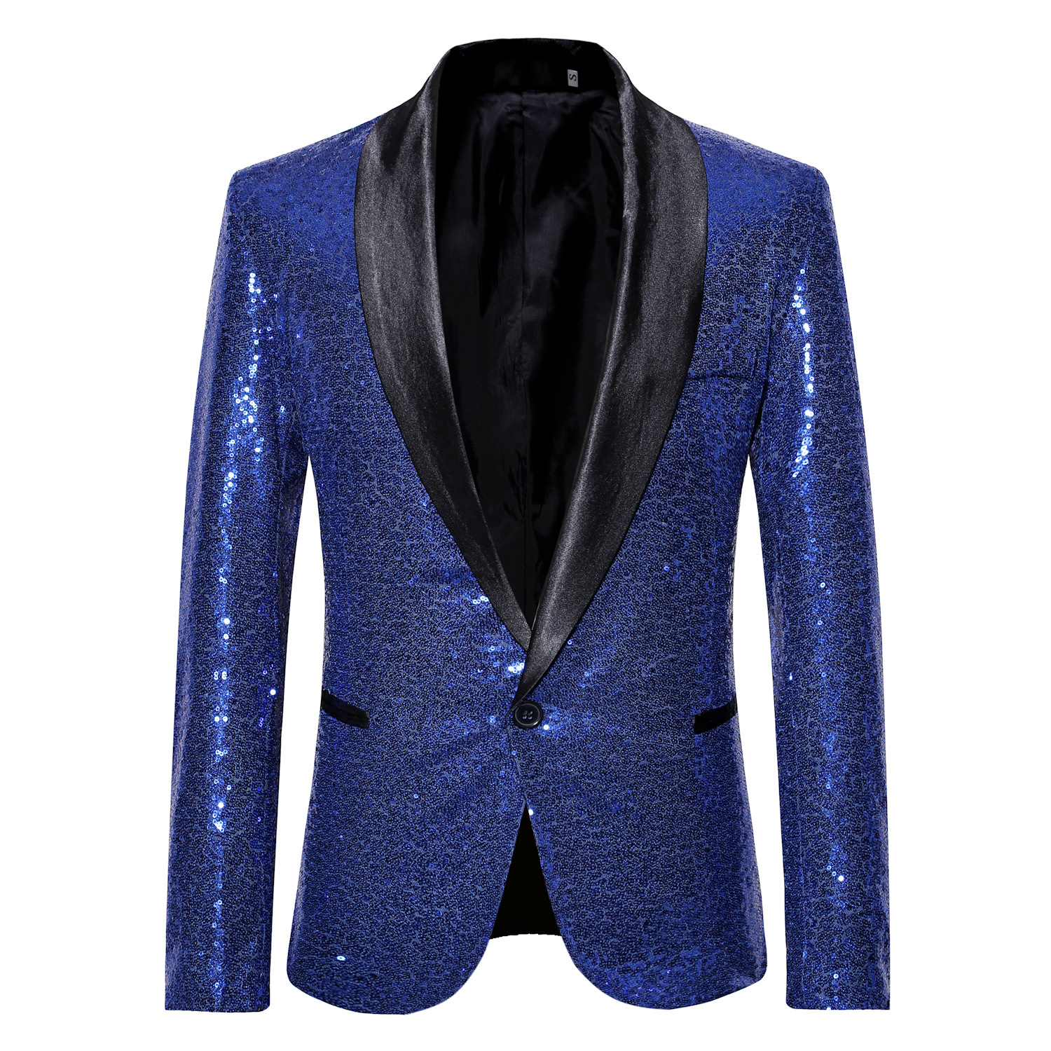 New Groom Wedding Tuxedos Shiny Sequins Mens Suit Shawl Lapel Mens Designer Jackets for Wedding Party Groomsmen Only One Jacket