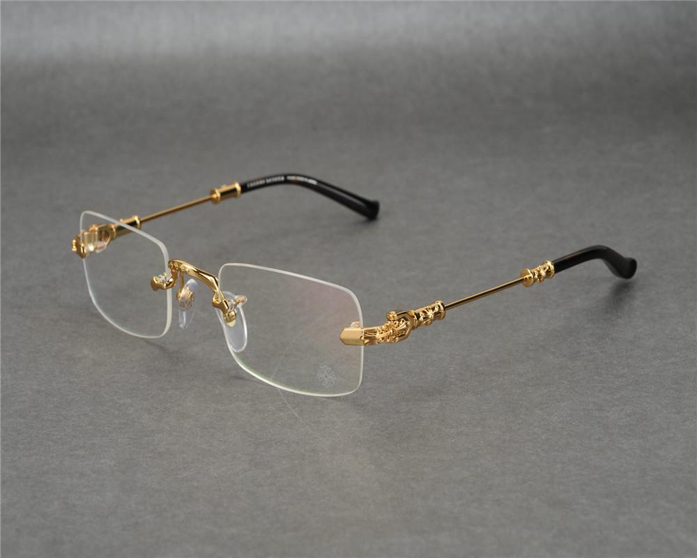 DOWER ME Rimless Fashion New Business Design Men Gold Silver Clear Lens Myopia Eyewear Frame Reading Eyeglasses JLS, White;black
DOWER ME Rimless Fashion New Business Design Men Gold Silver Clear Lens Myopia Eyewear Frame Reading Eyeglasses JLS, White;black