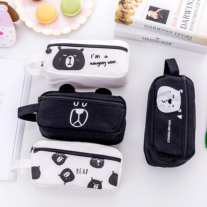 1 PC New Lovely Canvas Bear Large Capacity School Pencil Case Stationery For Kid Pen Bag Multifunctional Cosmetic Bag
1 PC New Lovely Canvas Bear Large Capacity School Pencil Case Stationery For Kid Pen Bag Multifunctional Cosmetic Bag
