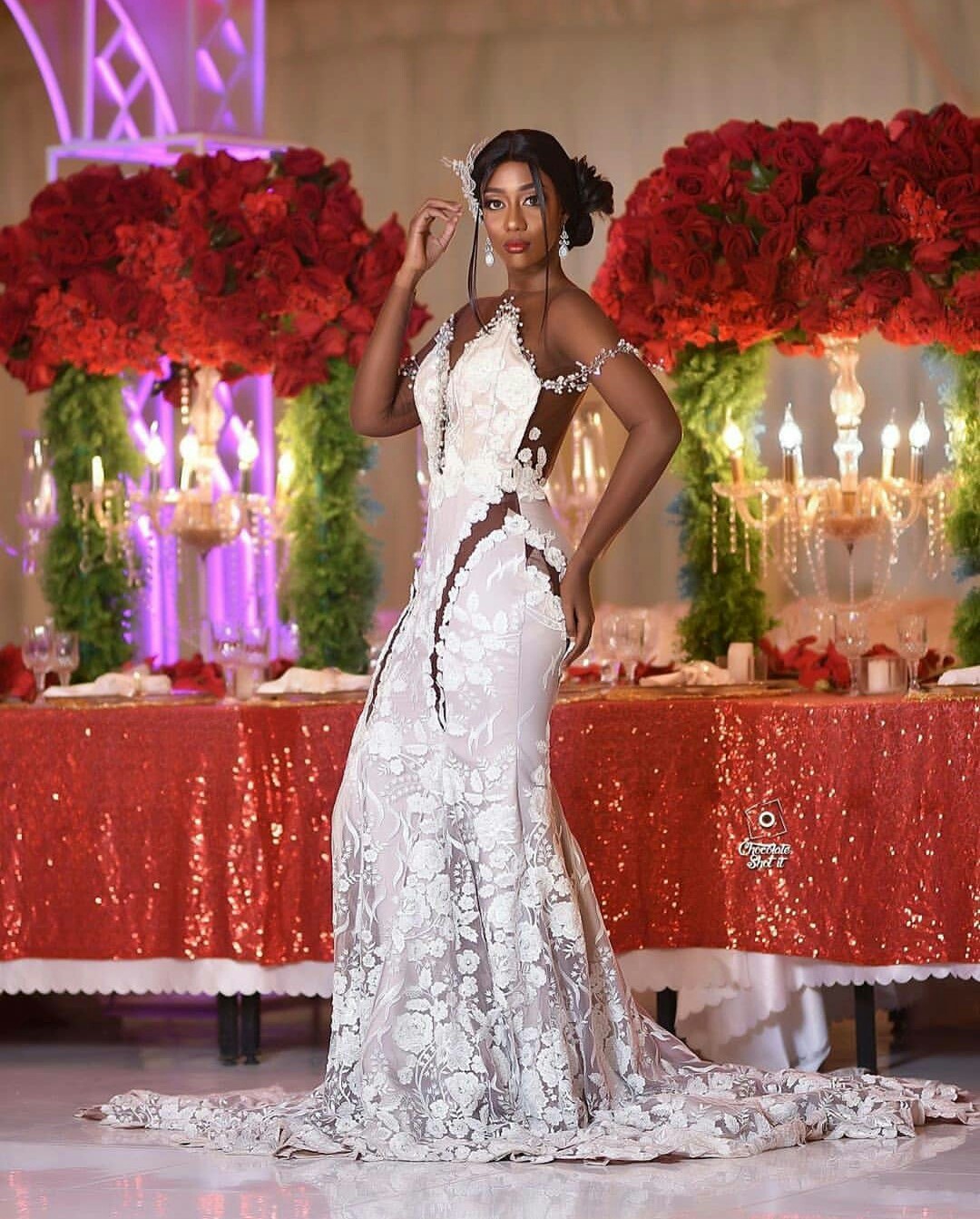 mermaid wedding gowns flower lace appliques sheer neck bridal dress long sleeves tulle wedding dresses vestidos de novia