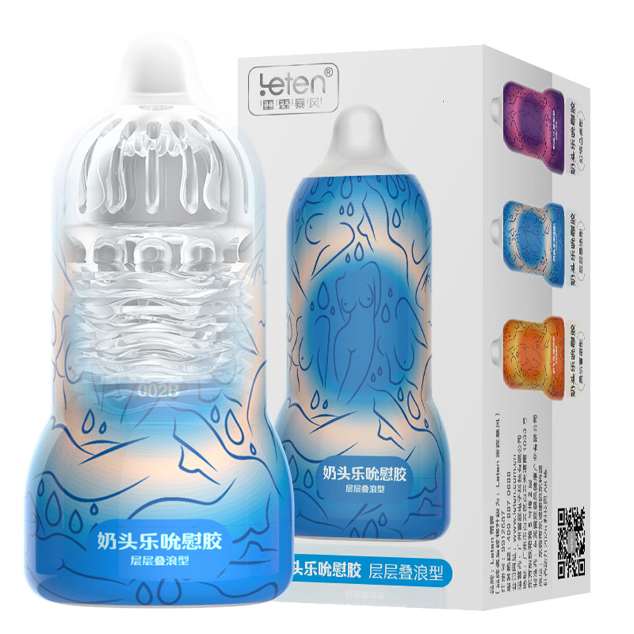 Leten Sucking Male Masturbators Pussy Real Vagina Masturbation Cup Adult Sex Toys for Men Masturbatings Sex Products Shop Y191010