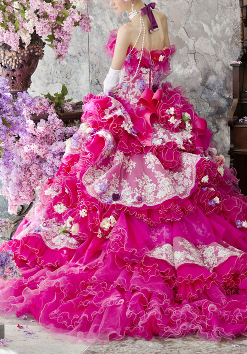 Stella De Libero Princess Dresses 3D Floral Appliques Flowers Tiered Skirts Bridal Ball Gowns Floor Length Ruffle Wedding Dress D0312