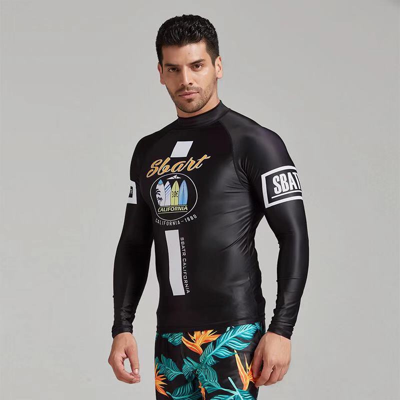 SBART UV Protection Rashguard Men Long Sleeve Swimsuit Mens Swim Rash Guard Quick Dry Surf Driving T Shirt For Swimming Clothes
SBART UV Protection Rashguard Men Long Sleeve Swimsuit Mens Swim Rash Guard Quick Dry Surf Driving T Shirt For Swimming Clothes