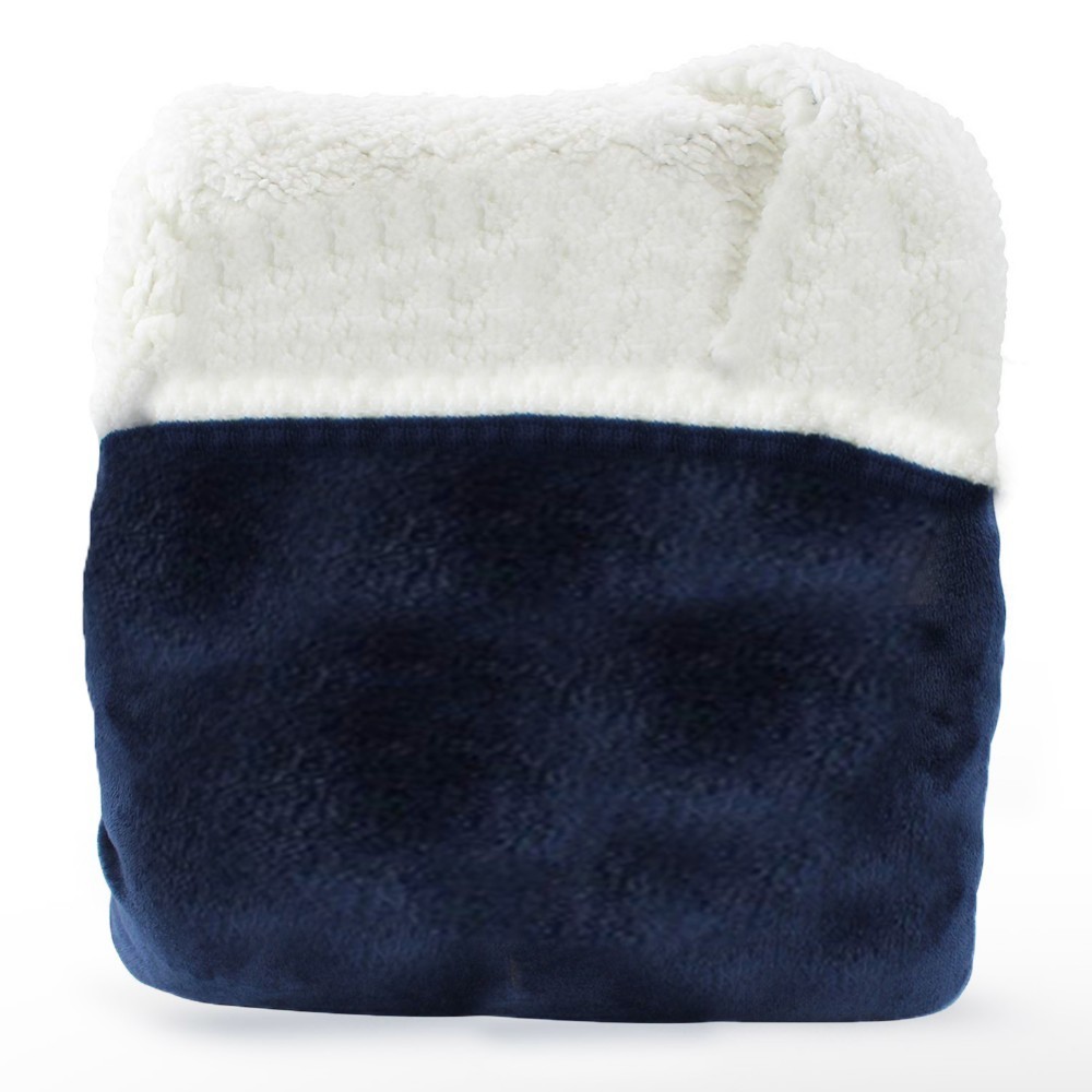 Hoodie Blanket Outdoor Winter Hooded Coats Warm Slant Robe Bathrobe Sweatshirt Fleece Pullover Blankets For Men Women