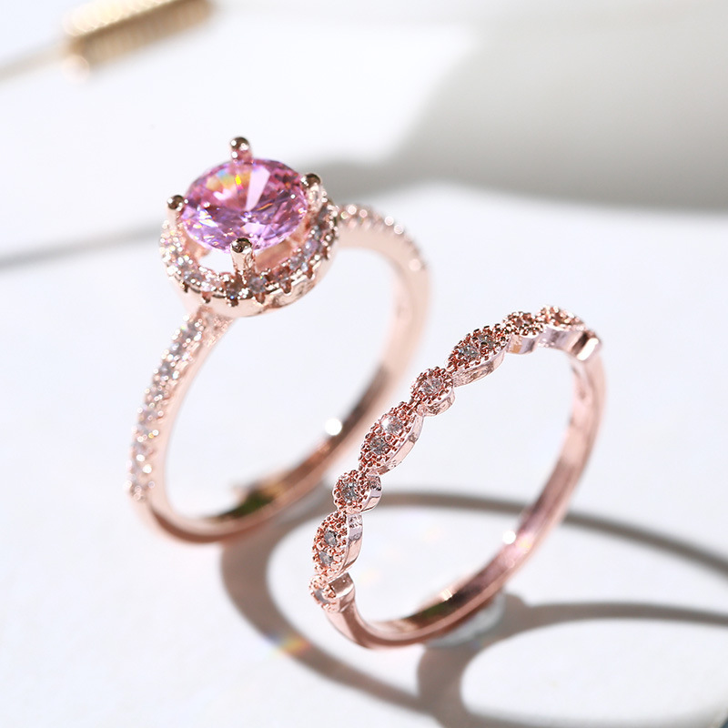 Day Han Shehua Lovers Ring Men And Women Student Yes Ring Rose Gold Simple Zirconium Stone Ring Decorate
Day Han Shehua Lovers Ring Men And Women Student Yes Ring Rose Gold Simple Zirconium Stone Ring Decorate