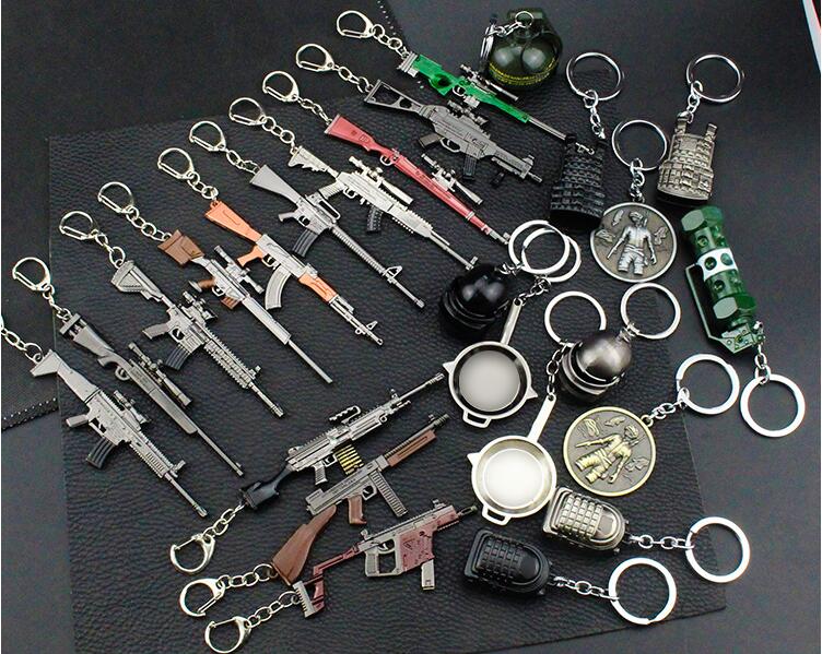 PlayerUnknown's Battlegrounds equipment key chain PUBG Game mini helmet gun pan backpack model metal key ring game lovers gift
PlayerUnknown's Battlegrounds equipment key chain PUBG Game mini helmet gun pan backpack model metal key ring game lovers gift