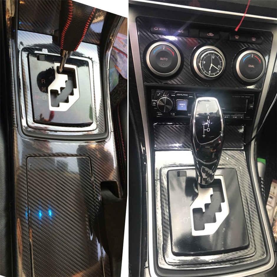 For Mazda 6 2009-2015 Interior Central Control Panel Door Handle 3D 5D Carbon Fiber Stickers Decals Car styling Accessorie