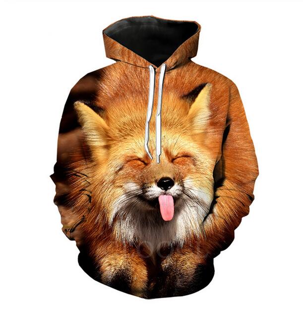 New Hot Sale Set Animal Fox Hoodies Mens Hooded Pullovers Printed Male Hoody 3D Printing Hooded Sweatshirts RJ0161, As shown
New Hot Sale Set Animal Fox Hoodies Mens Hooded Pullovers Printed Male Hoody 3D Printing Hooded Sweatshirts RJ0161, As shown