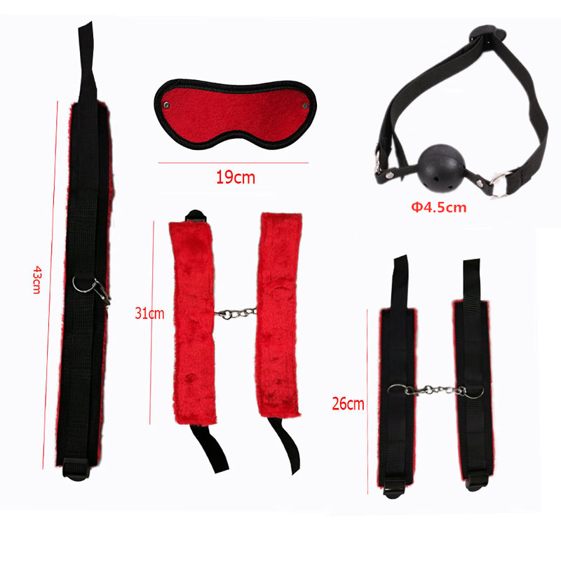 Sex Toys for Women Men Nylon BDSM Sex Bondage Set Sexy Lingerie Handcuffs Whip Rope Anal Plug Vibrator SM Products Adults Games Y200421