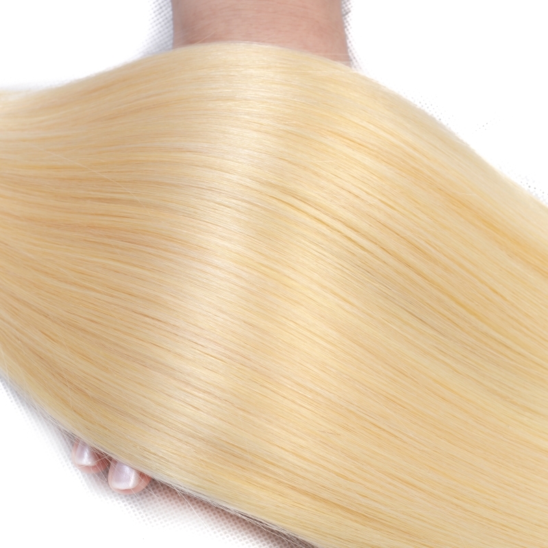 Malaysian Blonde 10 Bundles 100% Virgin Human Hair Extensions 613 Color Silky Straight Double Wefts 10 Pieces/lot Wholesale