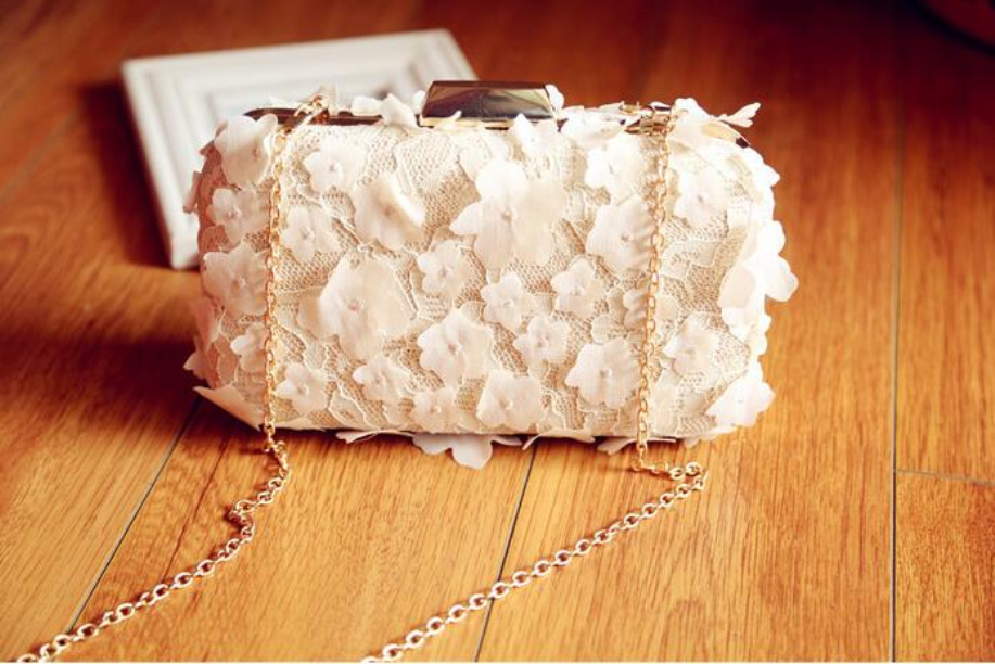 2020 Fashion Women Evening Party Clutch Bag Purse Wallet Satin Prom Wedding Handbag with Chain Ladies Satin Party Prom Bridal Handbag