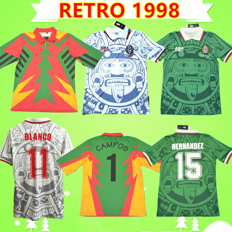 #1 CAMPOS MEXICO 1998 Soccer Jerseys Retro vintage Ca futbol goalkeeper football shirts green home away BLANCO H.SANCHEZ HERNANDEZmiseta de, Retro jersey 1998
#1 CAMPOS MEXICO 1998 Soccer Jerseys Retro vintage Ca futbol goalkeeper football shirts green home away BLANCO H.SANCHEZ HERNANDEZmiseta de, Retro jersey 1998