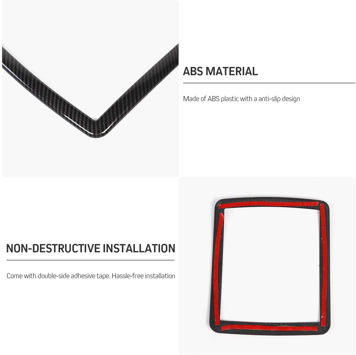 Car Styling ABS Reading Light Decoration Trim Accessories for Dodge Challenger 2010 UP Car Interior Accessories