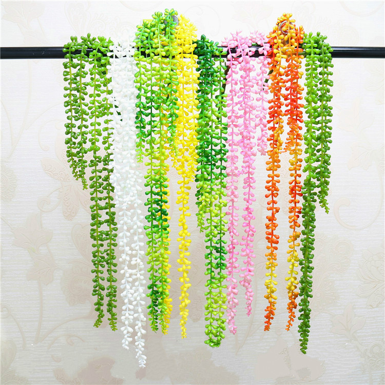 4 fork75cm Artificial Succulent Pearls Fleshy Vine Flower Hanging Rattan Soft Plastic Plants Artificial Flower Lover Tears, White
4 fork75cm Artificial Succulent Pearls Fleshy Vine Flower Hanging Rattan Soft Plastic Plants Artificial Flower Lover Tears, White