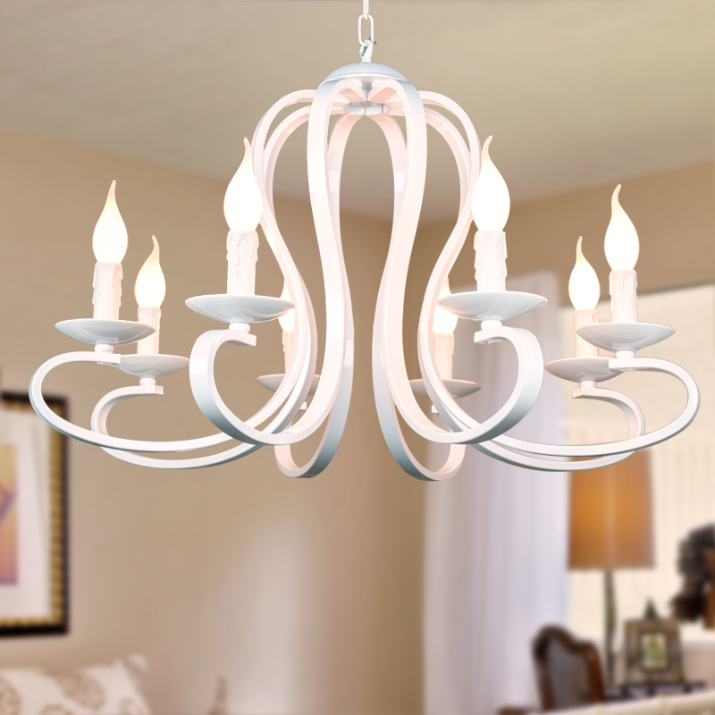Nordic American coutry style modern candle Chandelier lighting Fixtures Vintage white/black wrought Iron Home Lighting E14
Nordic American coutry style modern candle Chandelier lighting Fixtures Vintage white/black wrought Iron Home Lighting E14