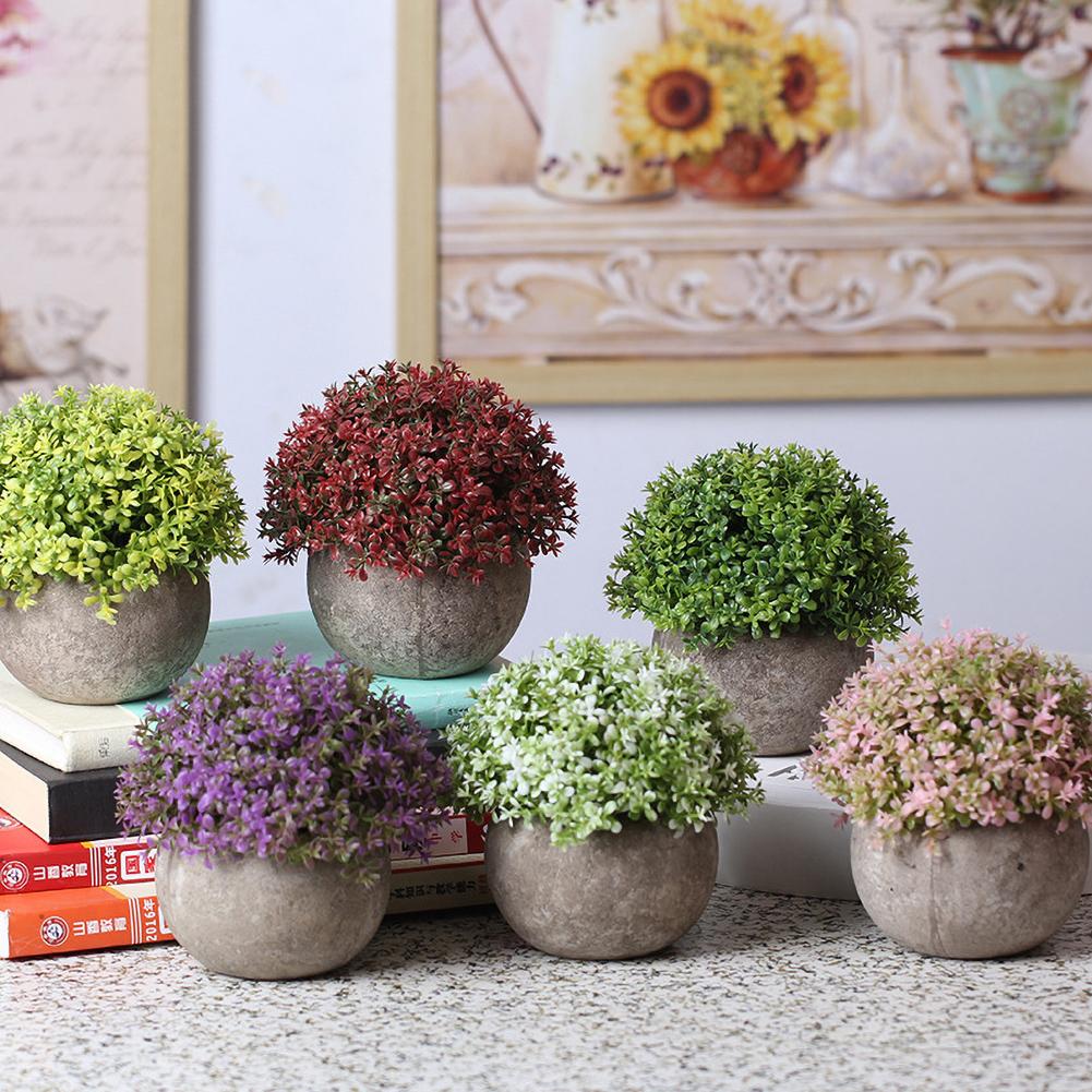 Mini Plastic Fake Artificial Pot Plant Topiary Fake Green Colorful Flower Topiary Shrubs Home Store Desktop Decor Pot Plants
Mini Plastic Fake Artificial Pot Plant Topiary Fake Green Colorful Flower Topiary Shrubs Home Store Desktop Decor Pot Plants