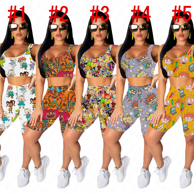 Biker Shorts Set Women Cartoon Print Two Piece Set Tracksuit 2020 Sexy Summer Outfits O Neck Crop Top T-Shirt Short Pants Sports Suit D62912, 5 colors to choose;pls list
Biker Shorts Set Women Cartoon Print Two Piece Set Tracksuit 2020 Sexy Summer Outfits O Neck Crop Top T-Shirt Short Pants Sports Suit D62912, 5 colors to choose;pls list