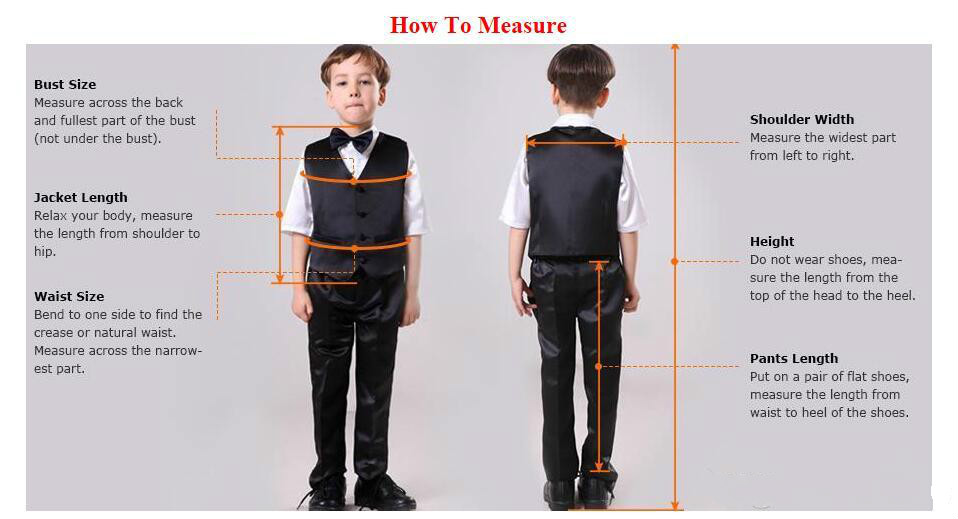 White Dinner Suits 3 Piece Boys Black Shawl Lapel Formal Suit Kids Tuxedo For Wedding Party Jacket+Pants+Vest 0510