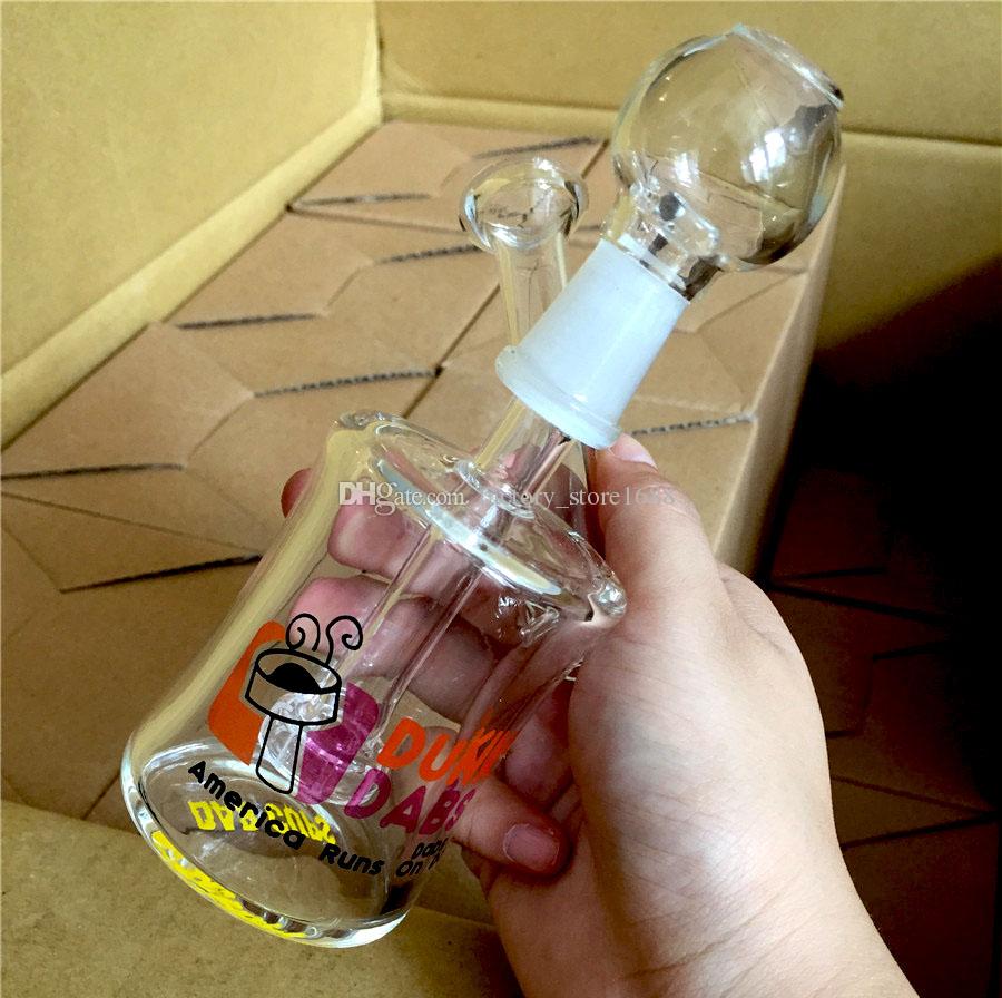 Dunkin Dabs American Runs Dabs Mini glass bong water smoking pipes 14mm Water pipe Bongs Recycler Filter Glass Bubbler bong with bowl nail
Dunkin Dabs American Runs Dabs Mini glass bong water smoking pipes 14mm Water pipe Bongs Recycler Filter Glass Bubbler bong with bowl nail