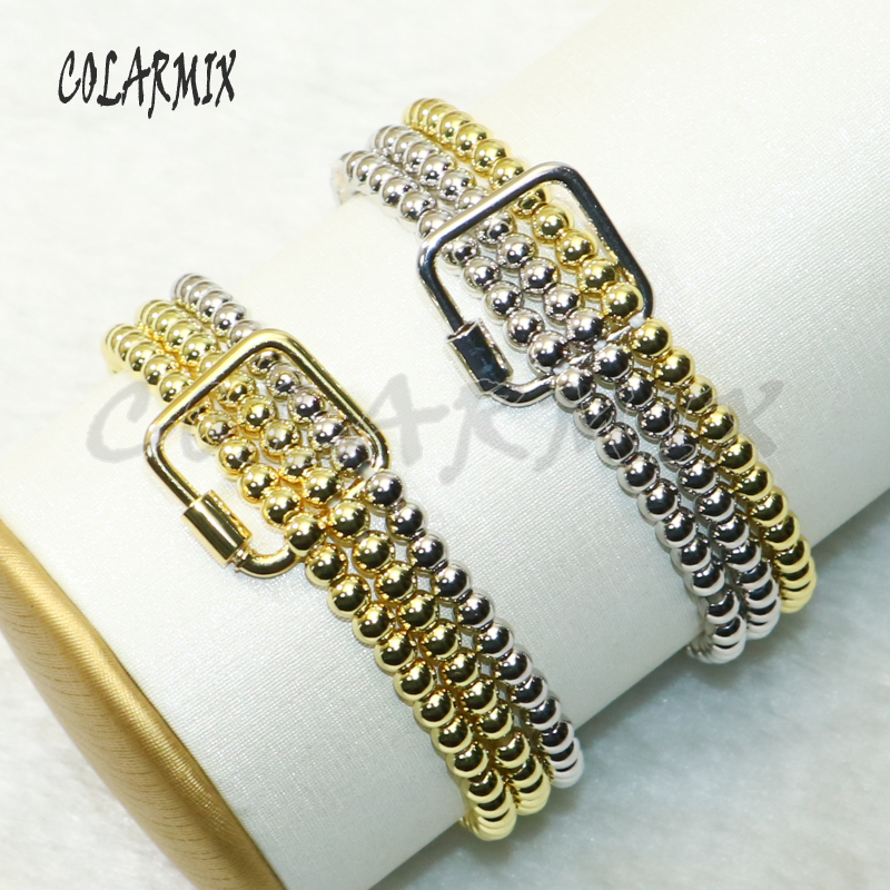 Link, Chain 5pcs 3 Beaded Bracelets Square Bolt Lock Charm Bracelet Geometric Fashion Jewelry Accessories Gift For Women 50655
Link, Chain 5pcs 3 Beaded Bracelets Square Bolt Lock Charm Bracelet Geometric Fashion Jewelry Accessories Gift For Women 50655