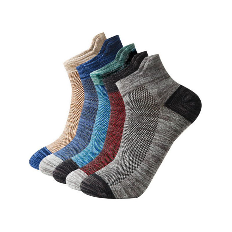 Cotton Sports Solid Color Wear-resistant Breathable Men's Socks Heel Reinforcement Fashion Boat Shallow Sweat-absorbent 5 Pairs
Cotton Sports Solid Color Wear-resistant Breathable Men's Socks Heel Reinforcement Fashion Boat Shallow Sweat-absorbent 5 Pairs