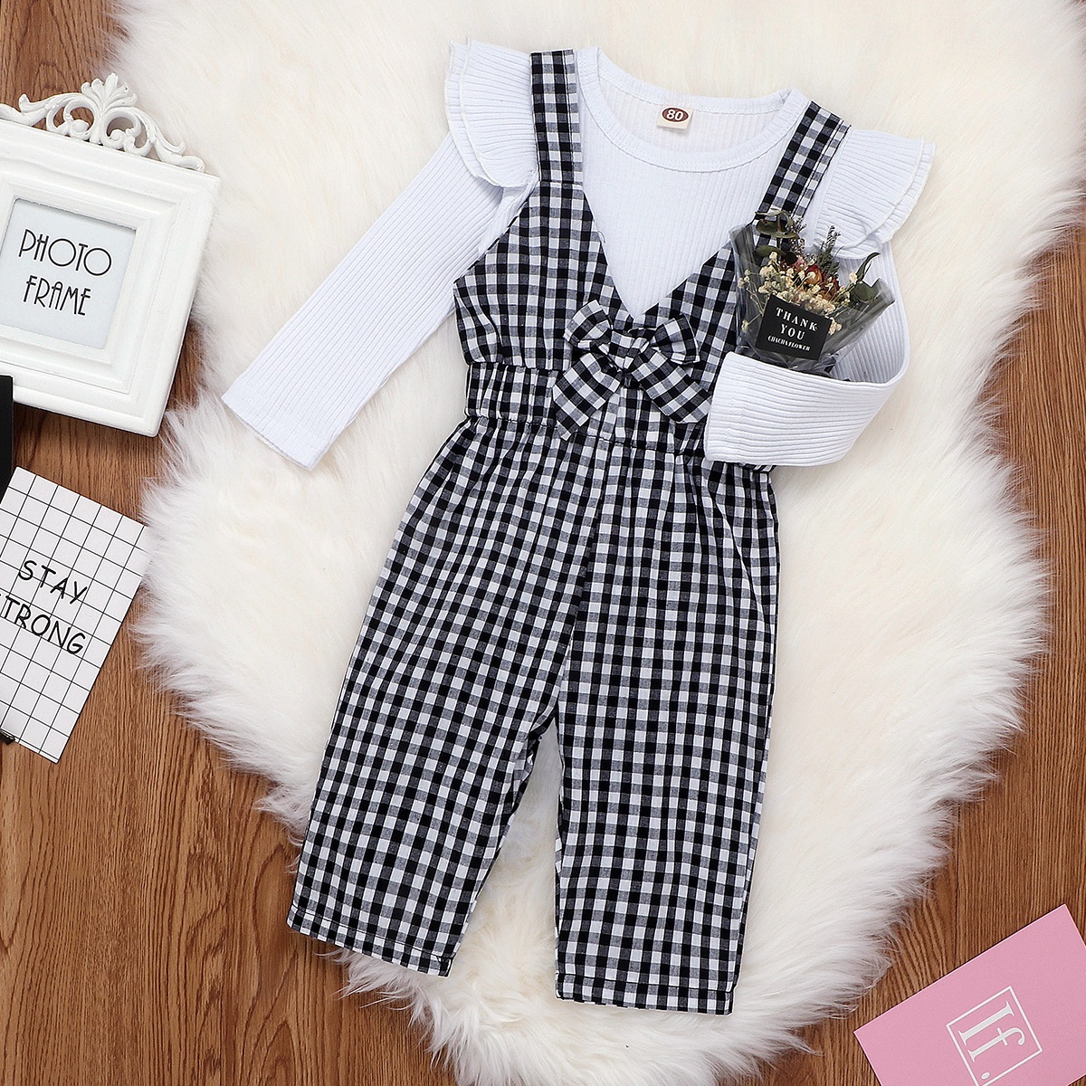 Kid Clothes Toddler Baby Kids Girl Ruffle Tops Shirt +V-neck Stripe Pants Overalls Outfit Clothes Size 1-5Y, Black
Kid Clothes Toddler Baby Kids Girl Ruffle Tops Shirt +V-neck Stripe Pants Overalls Outfit Clothes Size 1-5Y, Black