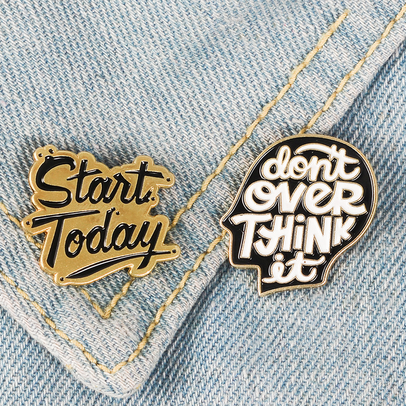 Overthink Enamel Pin Black Gold Brain Badge Brooch Bag Clothes Lapel pin Simple Punk Excitation Jewelry Gift for Friends
Overthink Enamel Pin Black Gold Brain Badge Brooch Bag Clothes Lapel pin Simple Punk Excitation Jewelry Gift for Friends