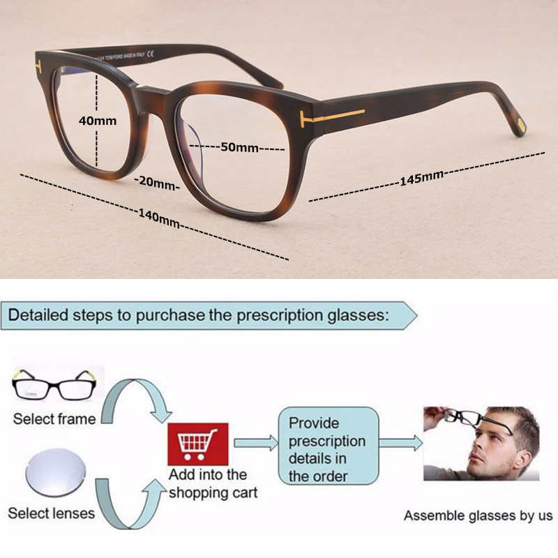 brand glasses frame women spectacle frames men myopia prescription optical glasses frame eye frames for women TF5542-B