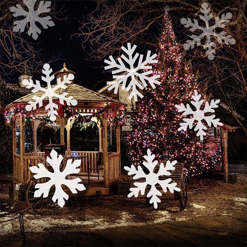 LED Christmas Light Outdoor Waterproof Snowflake Lamp Projector Lighting For Lawn Stage Garden Decorations EU/US/UK/AU Plug